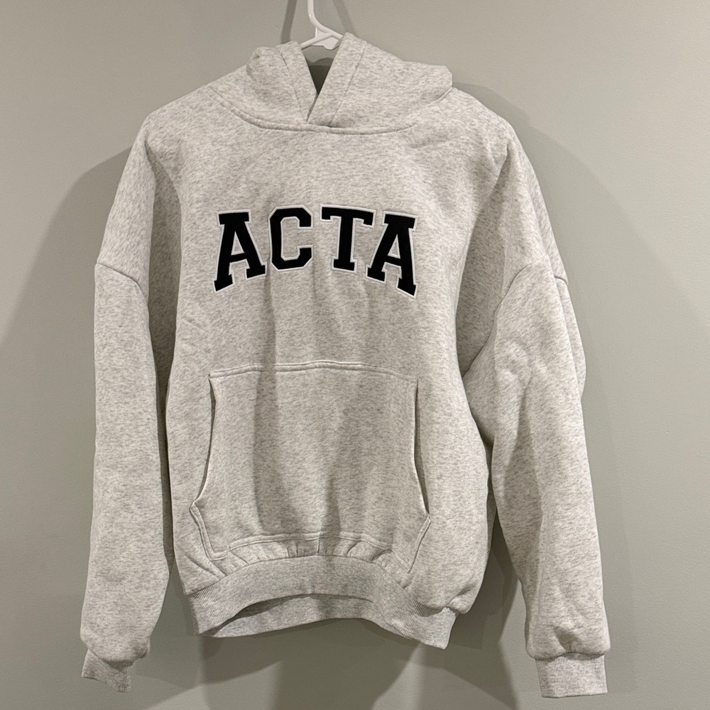 ACTA Women’s Gray Hoodie Sweatshirt, Small